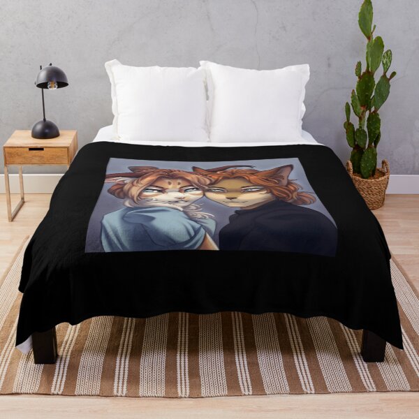 Item preview, Feline Couple Portrait Art designed and sold by Fibi-studio.