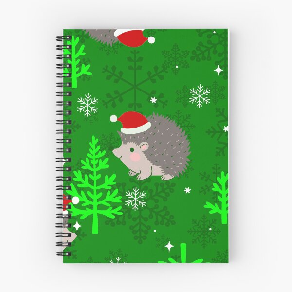 Item preview, christmas tree santa hedgehog snowflake green designed and sold by Gossip Rag.