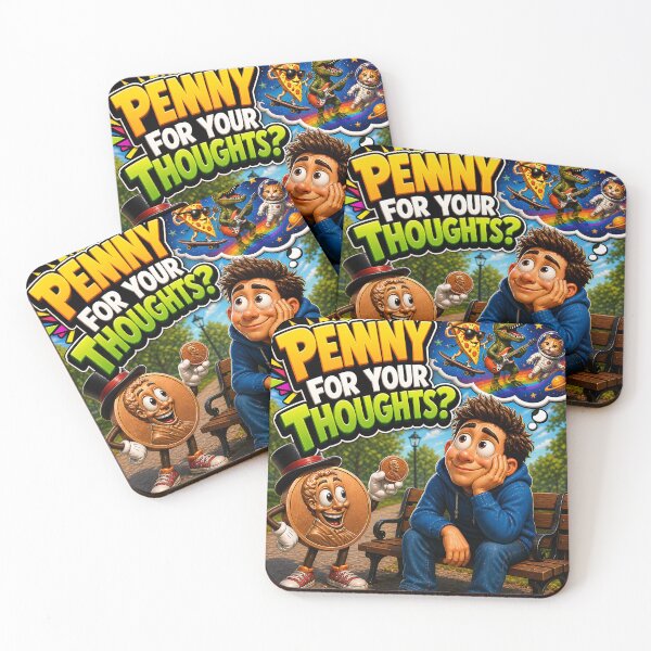 Item preview, PENNY FOR YOUR THOUGHTS designed and sold by Smoothseer.