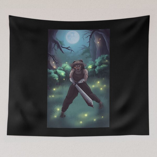 Item preview, Fierce Warrior in the Moonlit Forest designed and sold by Fibi-studio.