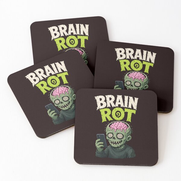 Item preview, Brain Rot Zombie Phone Addict Halloween Art designed and sold by LV-creator.