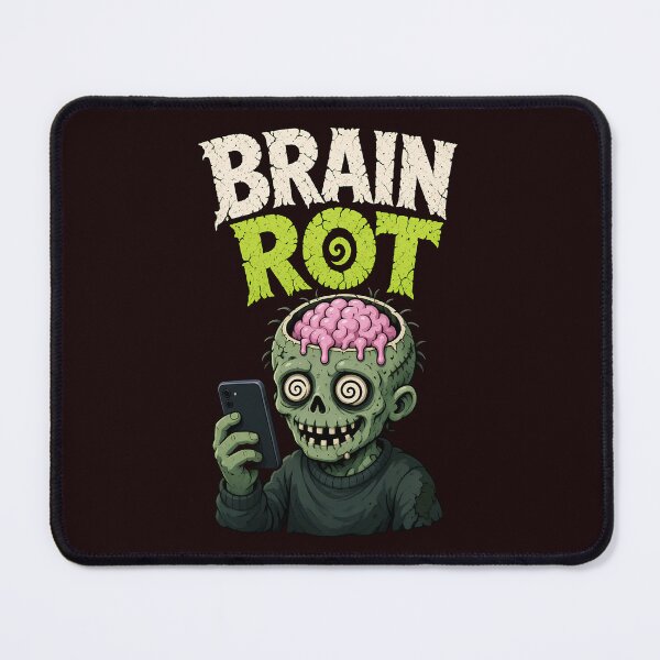 Item preview, Brain Rot Zombie Phone Addict Halloween Art designed and sold by LV-creator.
