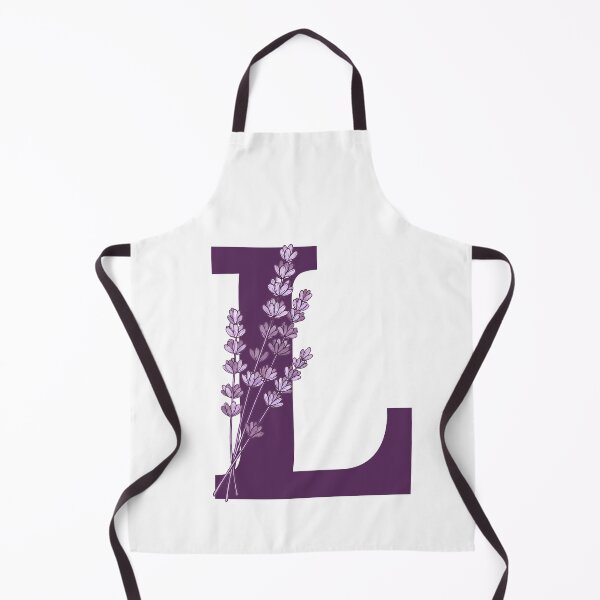Item preview, Purple Letter L With Lavender Flowers designed and sold by ITCHAWAWAA.