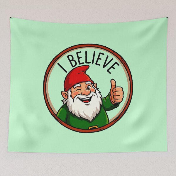 Item preview, I Believe Cheerful Gnome Giving a Thumbs Up designed and sold by ThreadRiotTees.