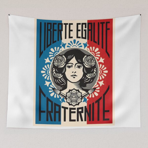 Item preview, Liberte Egalite Fraternite Limited Edition Authentic Vintage Fine Art Print New York designed and sold by Cool Robot Bro..