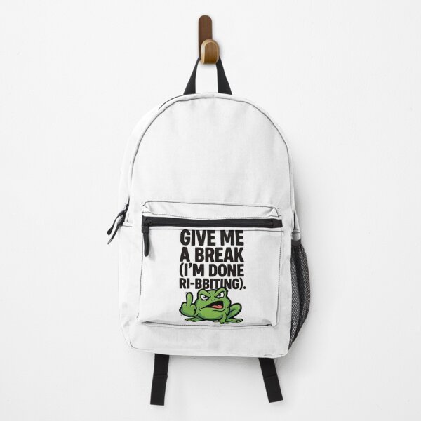 Item preview, Give Me A Break Im Done Ribbiting Funny Frog designed and sold by Amir Faysal.
