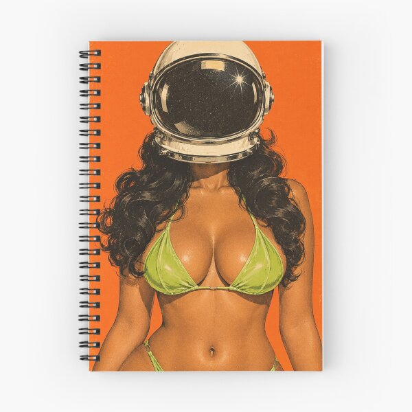Item preview, Retro Space Girl | Vintage Sci-Fi Astronaut Woman in Green Bikini designed and sold by TheStephanieRome.