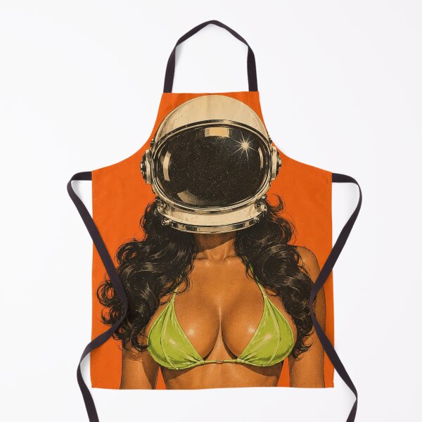 Item preview, Retro Space Girl | Vintage Sci-Fi Astronaut Woman in Green Bikini designed and sold by TheStephanieRome.
