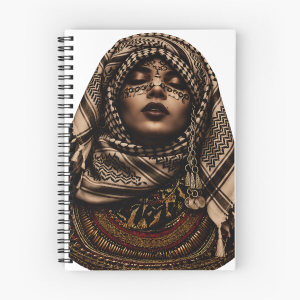 Item preview, Arabian Queen – Keffiyeh & Gold Jewelry Fine Art designed and sold by DragonPrint.