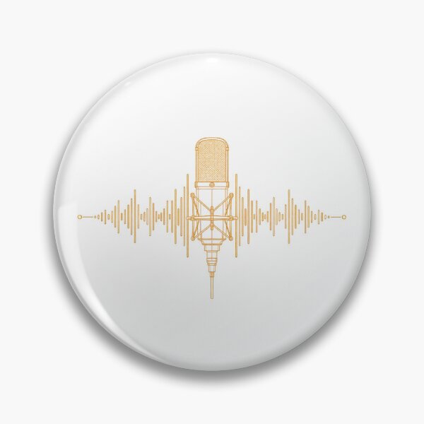 Item preview, Microphone SIGNAL GOLD design designed and sold by MusicBeatStore.