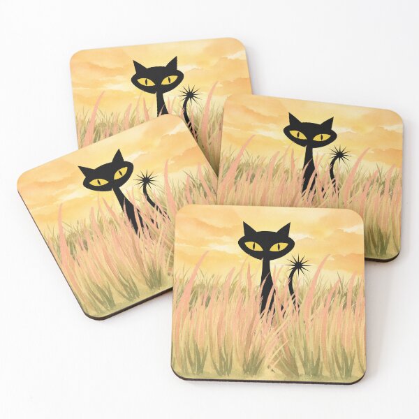 Item preview, Spooky-Cool Cat under autumn sky designed and sold by 247DesignStudio.