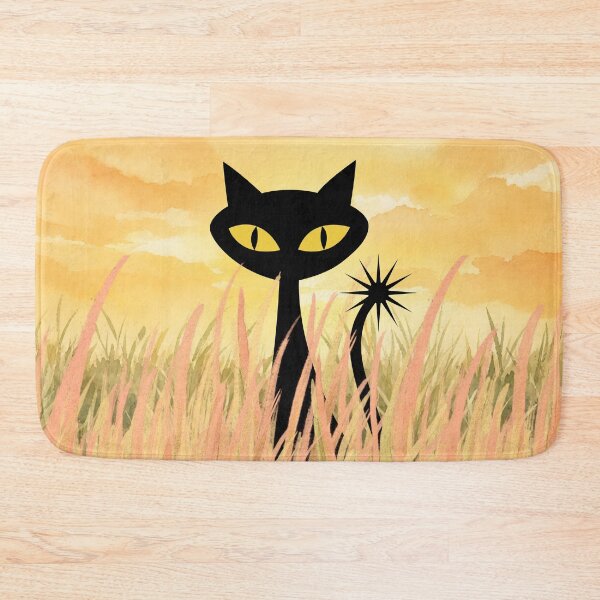 Item preview, Spooky-Cool Cat under autumn sky designed and sold by 247DesignStudio.