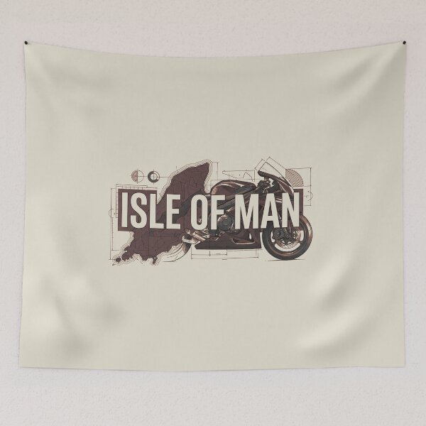 Item preview, Isle of Man TT Superbike Technical Blueprint Map Graphic designed and sold by KiwiRider.