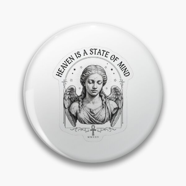 Item preview, Heaven Is a State of Mind Angel Statue - Dark Academia Quote designed and sold by VYBEHAUS.