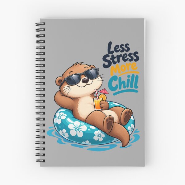 Item preview, Funny Otter Meme Collection - Less Stress More Chill Otter Meme - Relaxed Cartoon Animal  Funny Chill Humor designed and sold by MiraLumeStudio.