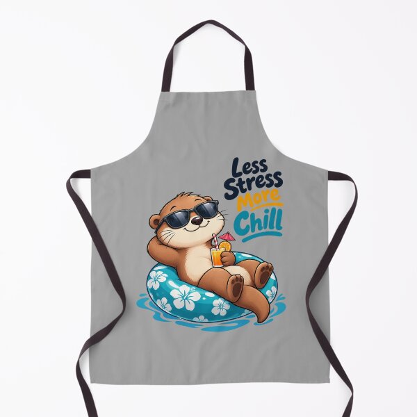 Item preview, Funny Otter Meme Collection - Less Stress More Chill Otter Meme - Relaxed Cartoon Animal  Funny Chill Humor designed and sold by MiraLumeStudio.