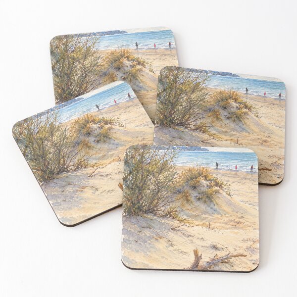 Item preview, Watercolor Coastal Beach Dunes Art designed and sold by SlavaArt.
