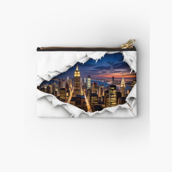 Item preview, New York City Skyline Sunset 3D Burst Graphic designed and sold by TheVibeBottle.