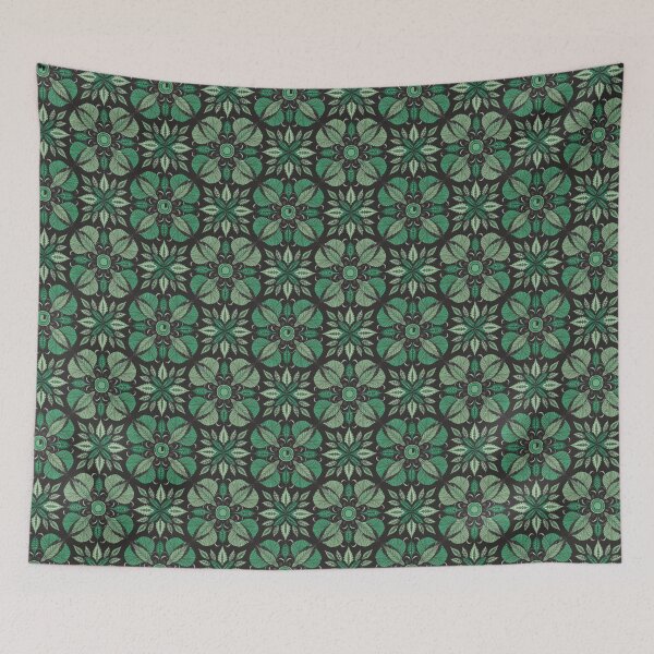 Item preview, Emerald Botanical Mandala – Intricate Green Leaf Ornamental Pattern designed and sold by Mousy17.