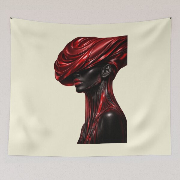 Item preview, Avant-Garde Red & Black Portrait designed and sold by Color & Form.