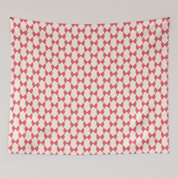 Item preview, Bright pink bow with ribbon in trellis style designed and sold by SJAPhoto.