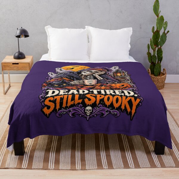 Item preview, Dead Tired. Still Spooky - Halloween Skeleton Coffee Lover. designed and sold by Endless7Art.