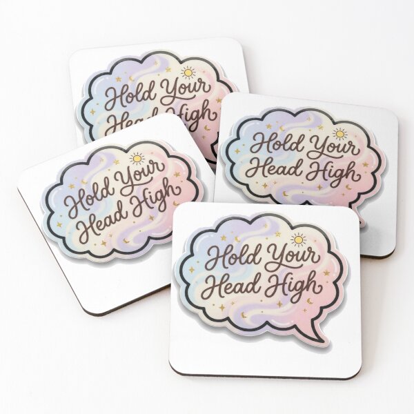 Item preview, Hold Your Head High Kawaii Sticker designed and sold by HOODYBUDSTYLES.