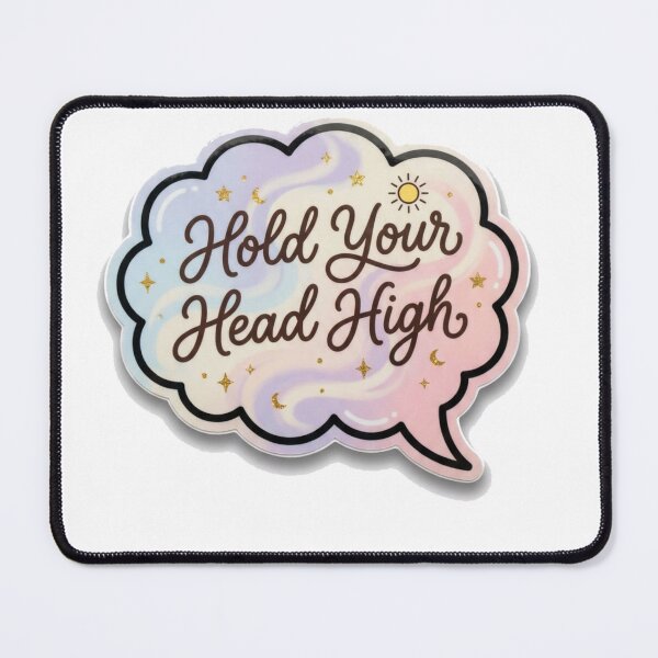 Item preview, Hold Your Head High Kawaii Sticker designed and sold by HOODYBUDSTYLES.