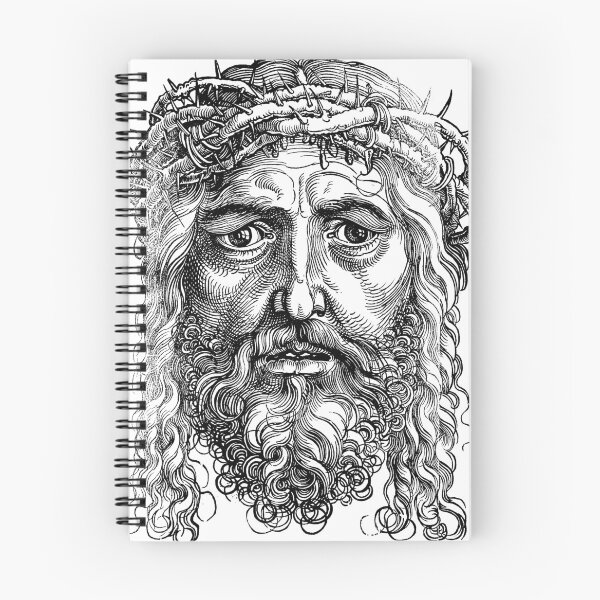 Item preview, Head of Christ Crowned with Thorns, Albrecht Dürer, 16th Century Woodcut (BLACK) designed and sold by Exhumed Archives.