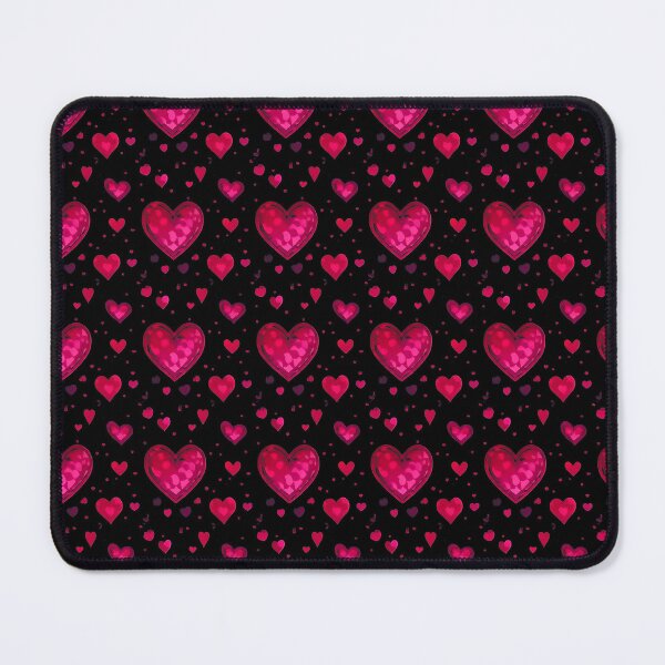 Item preview, Pink Crystal Hearts Pattern – Romantic Love Design designed and sold by IMuDesigner.