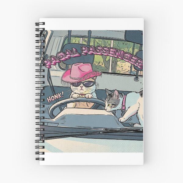 Item preview, Pagal Passenger Funny Driving Cats - Retro Pop Art Comic designed and sold by aysenism.