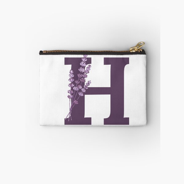 Item preview, Purple Letter H With Lavender Flowers designed and sold by ITCHAWAWAA.