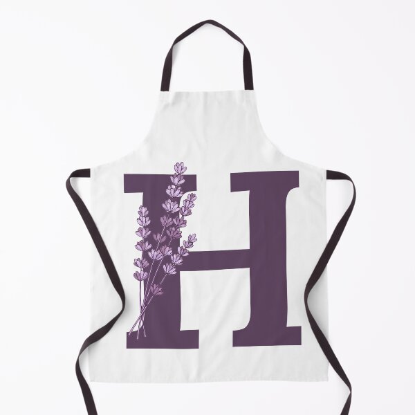Item preview, Purple Letter H With Lavender Flowers designed and sold by ITCHAWAWAA.