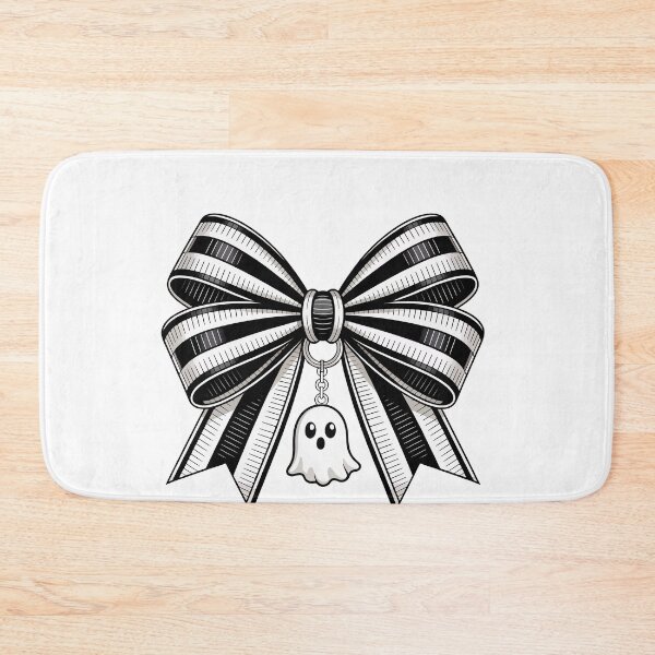 Item preview, Striped Bow with Ghost Charm designed and sold by jkrphoto.