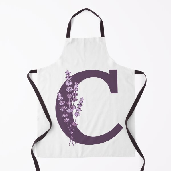Item preview, Purple Letter C With Lavender Flowers designed and sold by ITCHAWAWAA.