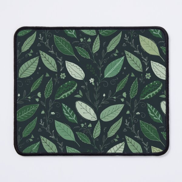 Item preview, Whimsical Green Botanical Leaves – Vintage Nature Seamless Pattern designed and sold by Mousy17.