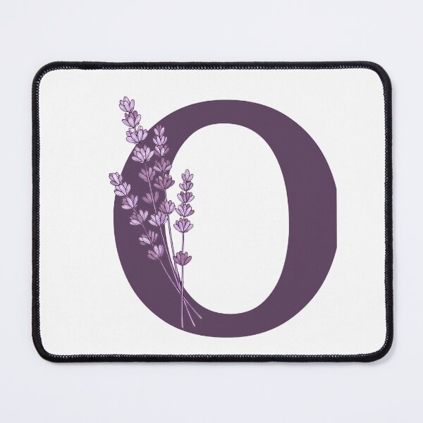 Item preview, Purple Letter O With Lavender Flowers designed and sold by ITCHAWAWAA.