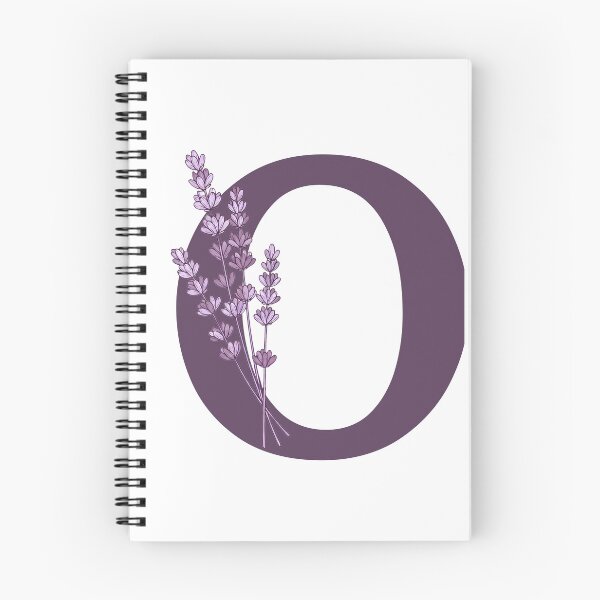 Item preview, Purple Letter O With Lavender Flowers designed and sold by ITCHAWAWAA.