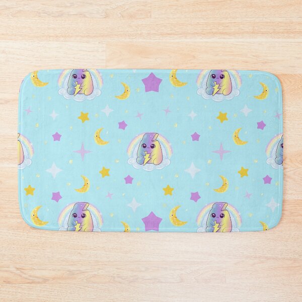 Item preview, Pastel Blue Rainbow Lightning Dreams Pattern designed and sold by Herzbaumatelier.