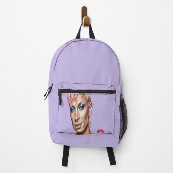 Item preview, Avant-Garde Glamour Portrait Pink Hair Blue Eyes designed and sold by AfresStudio.