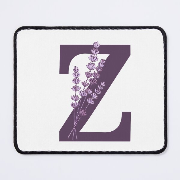 Item preview, Purple Letter Z With Lavender Flowers designed and sold by ITCHAWAWAA.