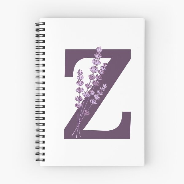 Item preview, Purple Letter Z With Lavender Flowers designed and sold by ITCHAWAWAA.