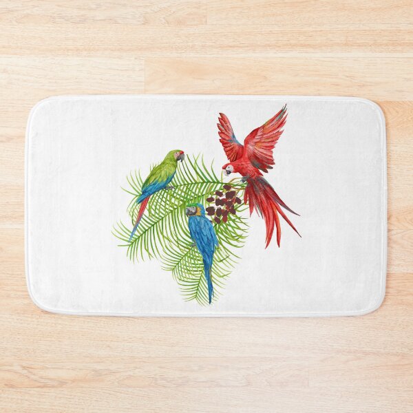 Item preview, Colorful Tropical Parrots Jungle Canopy Art designed and sold by alizye.