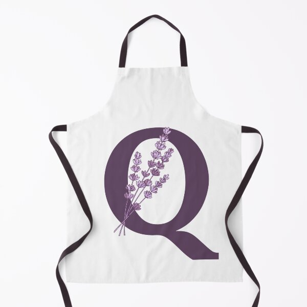 Item preview, Purple Letter Q With Lavender Flowers designed and sold by ITCHAWAWAA.