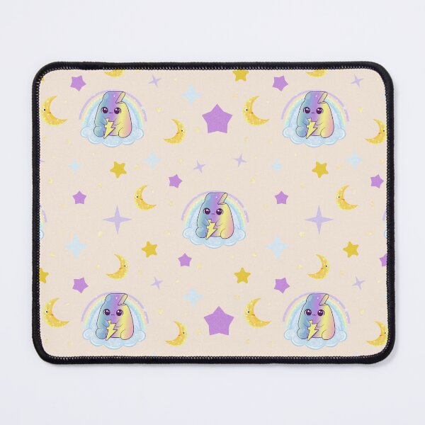 Item preview, Pastel Apricot Rainbow Lightning Dreams Pattern designed and sold by Herzbaumatelier.