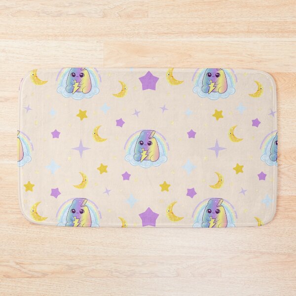 Item preview, Pastel Apricot Rainbow Lightning Dreams Pattern designed and sold by Herzbaumatelier.