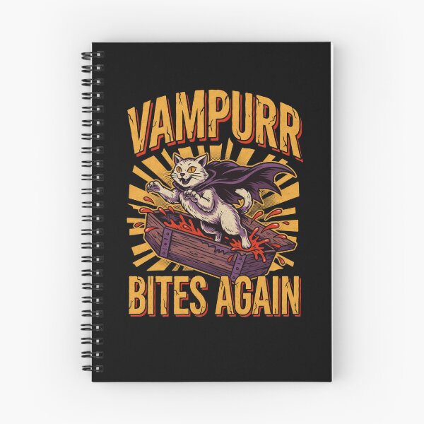 Item preview, Vampurr Bites Again Funny Cat designed and sold by Mateusz Majcherek.