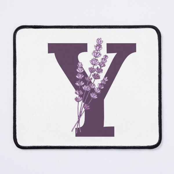 Item preview, Purple Letter Y With Lavender Flowers designed and sold by ITCHAWAWAA.