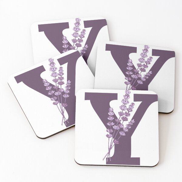 Item preview, Purple Letter Y With Lavender Flowers designed and sold by ITCHAWAWAA.