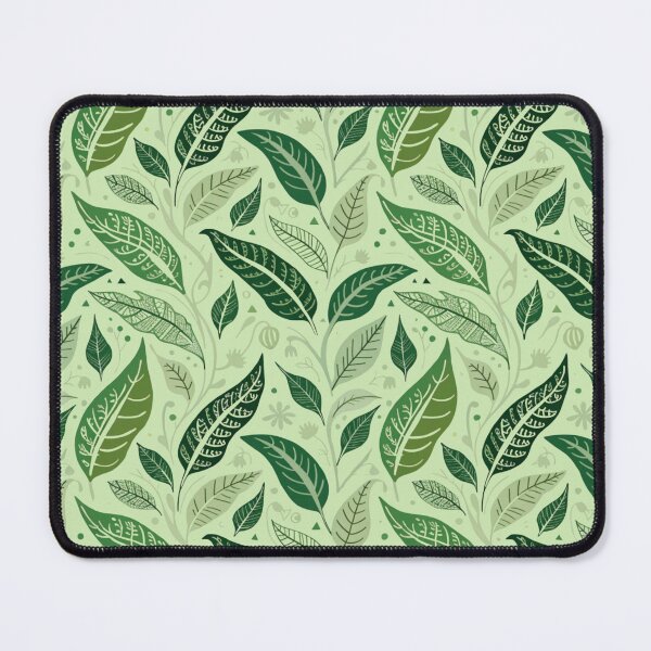 Item preview, Enchanted Green Foliage – Whimsical Botanical Leaves Seamless Pattern designed and sold by Mousy17.